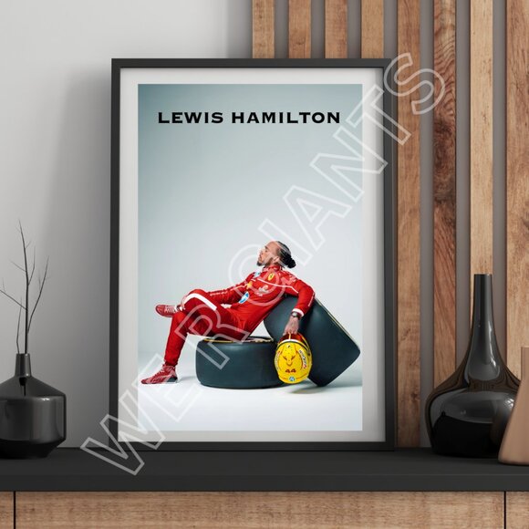 LEWIS HAMILTON 11x17 Art Print - Picture 1 of 2